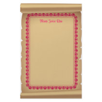 Scroll Stationary Customized Stationery
