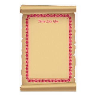 Scrolls Stationery | Zazzle