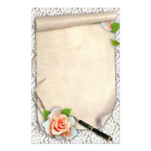 Scroll Stationery | Zazzle