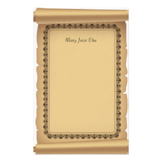 Scroll Stationery | Zazzle