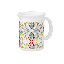 Scrolling Design in Harvest Colors pitchers