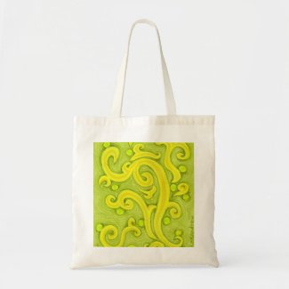 Scrolls of Green and Gold bag