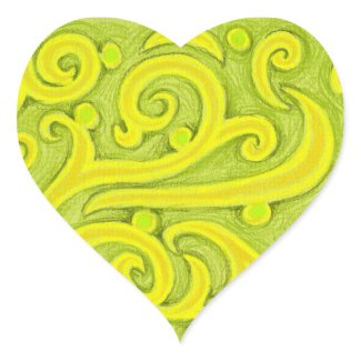 Scrolls of Green and Gold sticker