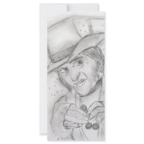 Scrooge - A Christmas Carol Ticket Rack Card Template