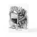 Scrooge at His Desk Cards