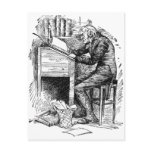 Scrooge at His Desk Post Card