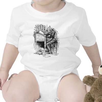 Scrooge at His Desk Tee Shirt by ggchristmas