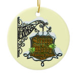Scrooge&MarleySignScene Christmas Tree Ornament
