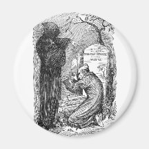 Scrooge's Grave Refrigerator Magnets