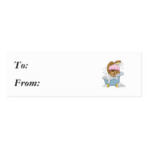 Scrub a Dub Bath Time Bear business cards by doonidesigns Scrub a Dub Bath Time Bear business cards