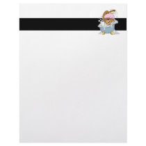 Scrub a Dub Bath Time Bear Personalized Letterhead