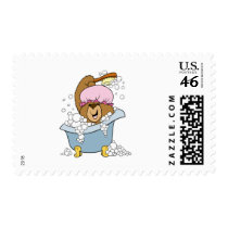Scrub a Dub Bath Time Bear postage by doonidesigns Scrub a Dub Bath Time Bear postage