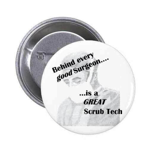 Scrub Tech Pin Zazzle