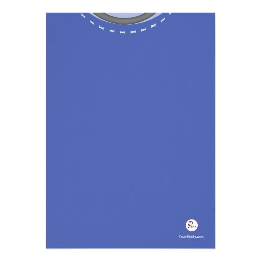 Scrubs Blue Medical Graduation Invitation