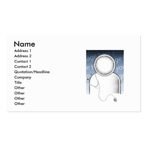 Scrubs - Business Business Cards (front side)