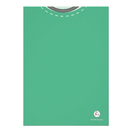 Scrubs Green Medical Graduation Invitation