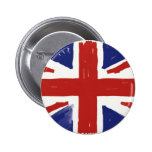 Scruffy Union Jack Buttons