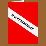 Scuba Birthday Card cards