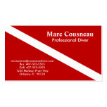 Scuba Business - Personal Card - Dark Red Business Card Templates