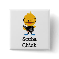 Scuba Chick Button