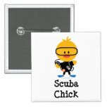 Scuba Chick Button