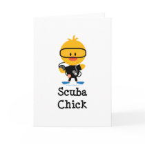 Scuba Chick Greeting Card