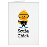 Scuba Chick Greeting Card