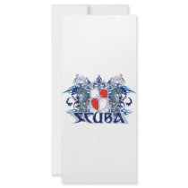 SCUBA CREST CUSTOM RACK CARD
