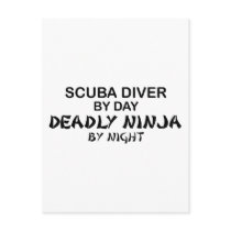 Scuba Deadly Ninja by Night Post Card