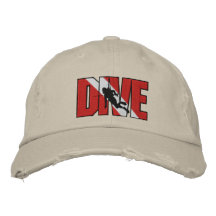 SCUBA DIVE Embroidered Cap Embroidered Hats