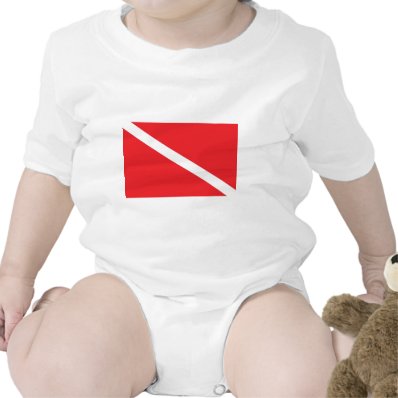SCUBA Dive Flag Baby T-shirts