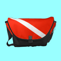 Scuba Dive Flag messenger bags