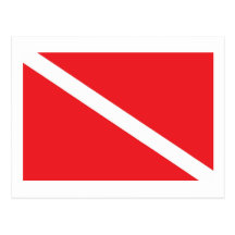 SCUBA Dive Flag Postcards
