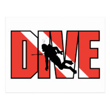 SCUBA Dive Post Card