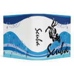Scuba Diver Abstract Binder