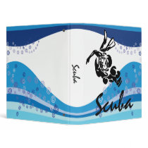 Scuba Diver Abstract Binder by stationeryshop Scuba Diver Abstract Binder