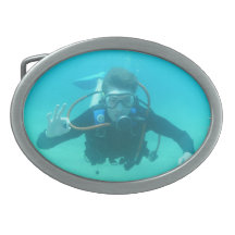 Scuba Diver Belt Buckle