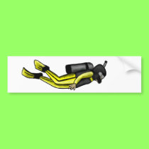 scuba diver bumper stickers