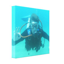 Scuba Diver Canvas Print