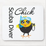 Scuba Diver Chick Mousepads