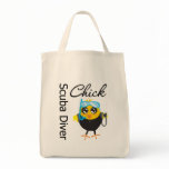 Scuba Diver Chick Tote Bags