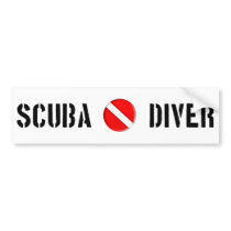 Scuba Diver Cool design! bumper stickers by angeria Scuba Diver Cool design! bumper stickers