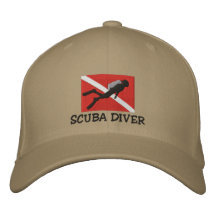 SCUBA Diver Embroidered Cap Embroidered Baseball Cap