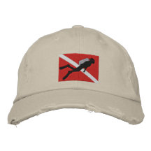 SCUBA Diver Embroidered Cap Embroidered Baseball Caps