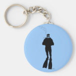 Scuba Diver Silhouette (Man) Key Chains
