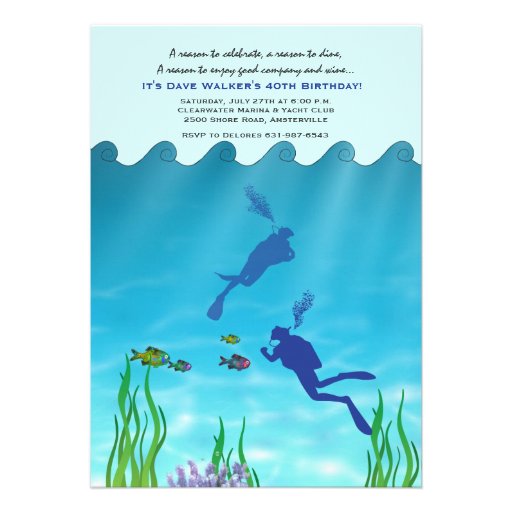 Scuba Divers Invitation