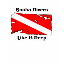 Scuba Divers, Like It Deep t-shirts