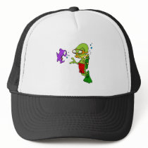 Scuba Diving Alien Mesh Hat