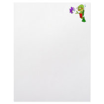 Scuba Diving Alien Personalized Letterhead