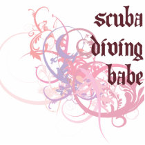 Scuba Diving Babe photo sculptures